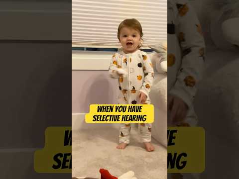 Getting ignored by baby! #baby #funny #momlife #selectivehearing #cute #cutebaby #fatherhoodrocks