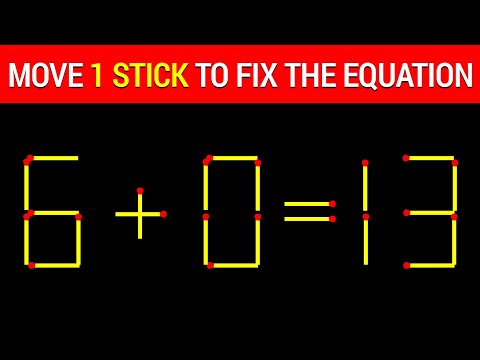 If you are genius solve this || Matchstick puzzle || Ep : 85