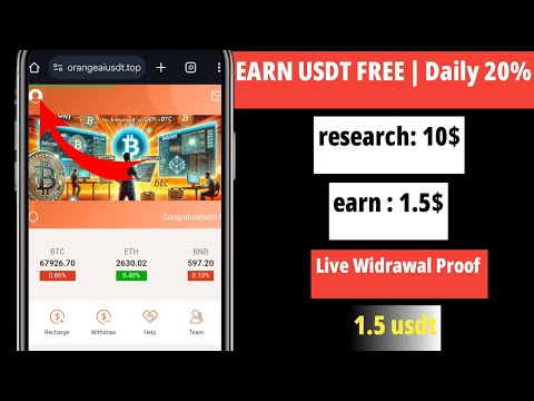 USDT Mining Site 2024 | USDT Earning Site Today | Free Trx Mining Site | Usdt Income | Online Income