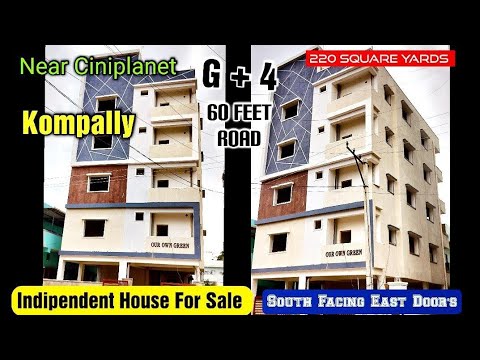 G+4 INDEPENDENT HOUSE FOR SALE||CINIPLANET #kompally #realestate #kompallyhouses#alwalhousesforsale