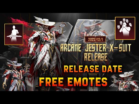 ARCANE JESTER X-SUIT | FREE EMOTES | JESTER X-SUIT RELEASE DATE| SPAWN ISLAND EMOTE | ENTRY EMOTE