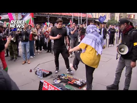 FULL VIDEO: Buskers ATTACKED by anti-Israel hate mob