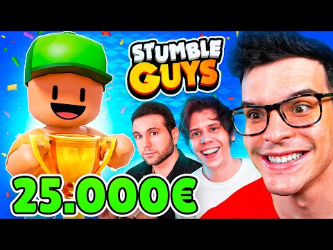 🔴TORNEO +25,000€ EN STUMBLE GUYS @elrubiusOMG @vegetta777 @xAlexBY11 DIRECTO!