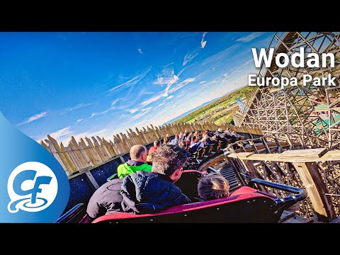 Wodan Timbur Coaster back seat on-ride 5K POV @60fps Europa Park