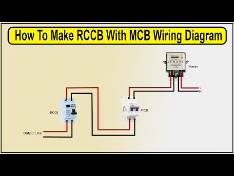 How To Make RCCB With MCB Wiring Diagram | RCCB wiring | MCB wiring | Energy meter