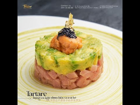 Tartare cá ngừ bơ - Sự giao thoa của dòng chảy ẩm thực - Naka Food | Tassui #shorts