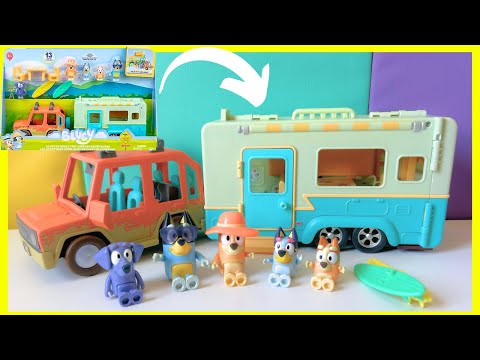 NEW Sam's Club BLUEY Toys! Unbox Demo Bluey Family Trip Caravan Adventures Playset #blueytoys #bluey