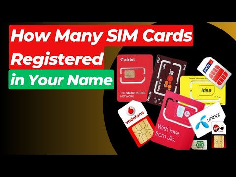 How Many SIM Cards Registered in Your Name | Multiple SIM under your name