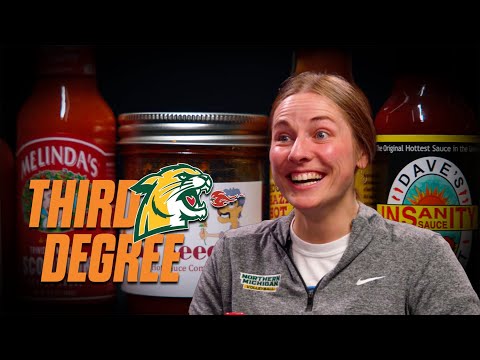 NMU's Sarah Kuehn Feels the Heat While Eating Spicy Cheese Curds | Third Degree