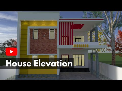 Simple house elevation design