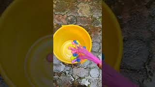 happy baby balloons#water balloon 🎈.#37 water balloons in 60 second