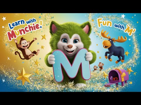 ✨Munchie's Magical 'M' Adventure🐒📬🦌✨#learningisfun #kidsvideos #kidslearning #kidsstories #animation