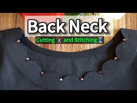 Easy Back neck Cutting and Stitching | Piche ka Gala Banane ka asan tarika for Beginners