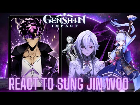 Genshin impact arlecchino react to Sung jin woo | Solo Leveling  | Gacha life 2 |