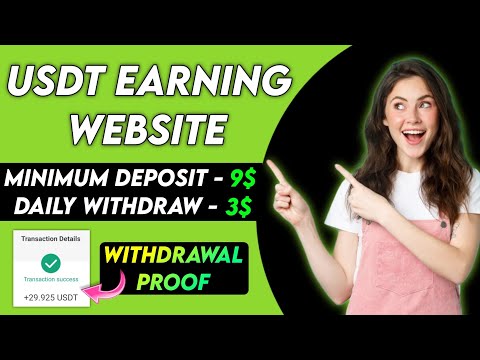 New Usdt Earning Site Usd Mining Site 2024 Best Investment Usdt Earning Website