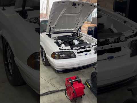 1,516 HP Foxbody Mustang Coyote swap Twin Turbo beast. #foxbodymustang #coyote swap #mustang