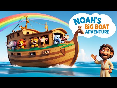 Noah’s Big Boat Adventure 🌈 | Fun & Faithful Kids Bible Song with Animals!