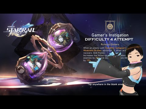 【HONKAI STAR RAIL】"Apocalyptic Shadow: Gamer's Instigation" DIFFICULTY 4 ATTEMPT