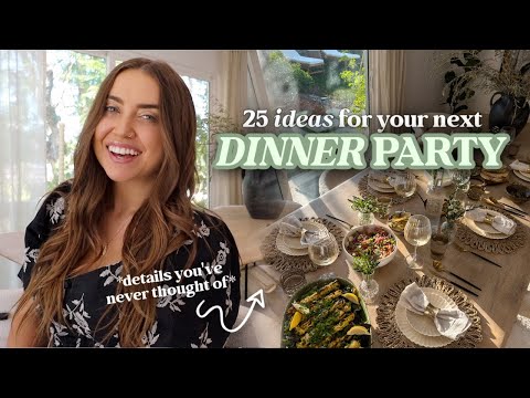 25 Ways to Level Up Your DINNER PARTY🍴 (creative hosting ideas + tips!) | morgan yates