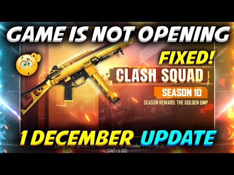 Game Is Not Opening 😱 | Why Free Fire Is Not Opening Today | Free Fire December Update