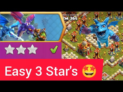 Easily 3 Stars in dungeon and dragon challenge 🐉🐉 #clashmemes #coc #gaming