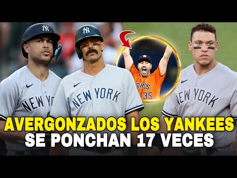 LOS YANKEES SE PONCHAN 17 VECES EN EL PRIMER JUEGO DE ALDS, ASTROS LOS HUMILLAN - MLB BASEBALL