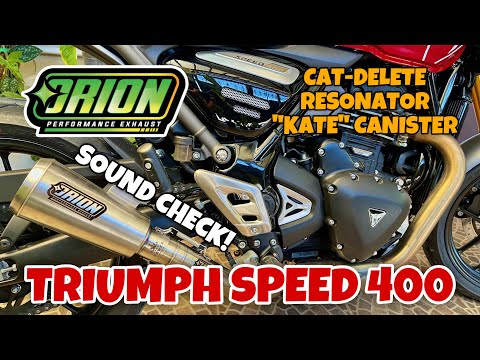 Let’s Get Loud! | Triumph Speed 400 | Orion Performance Exhaust