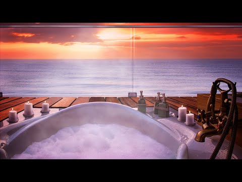 Ocean Waves Spa Ambience - ASMR Sleep Ambience - 8 Hours Waves Sounds for Deep Sleep