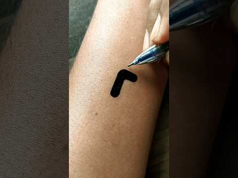 DIY | letter P logo easy tattoo......#shorts #viral #trending #tattoo