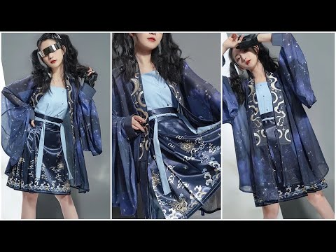 Modern Hanfu set汉服 漢服  [TikTok China] traditional dress