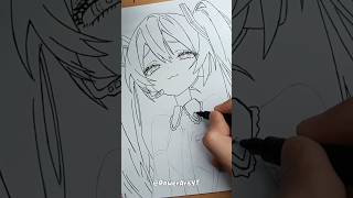 Hatsune Miku! / MANGA Sketch  #プロセカ #hatsunemiku #初音ミク #art #shorts