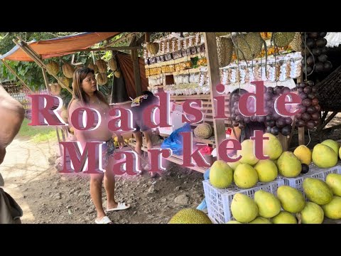 Roadside market in the Philippines | The process of buying Durian fruit