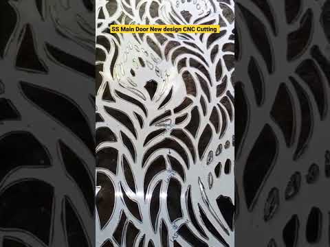 SS 304 Main Door Mor Pankh Design CNC Cutting🇮🇳