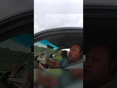 Man Rips Up His Cash Over Seatbelt Ticket #police