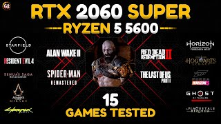 RTX 2060 Super + Ryzen 5 5600 : 15 Games Tested at 1080P