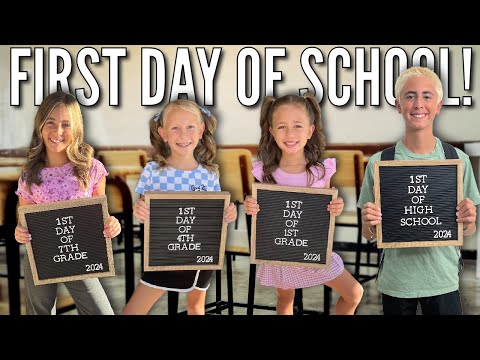 The 1st Day of School (2024) is Here! & Summer Break Is Over | 4 Kids at 3 Different Schools