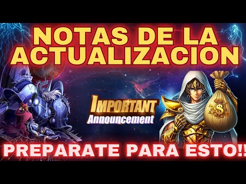 NOTAS DE LA ACTUALIZACIÓN! POR FIN ALGO BUENO! EL X2 MÁS ESPERADO? QUE PASARA CON EL BUG?