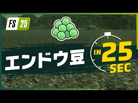 『ファーミングシミュレーター 25』 エンドウ豆紹介！