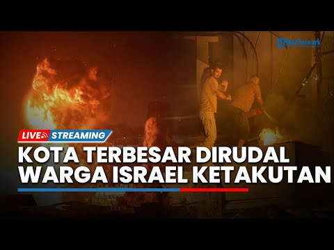 🔴Warga Israel Panik Ketakutan! Suasana Mencekam Kota Terbesar Israel Dihujani Rudal Irak