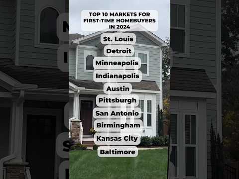 Top 10 Housing Markets for First Time Homebuyers in 2024 #mortgage #austin #sanantonio #texas #home