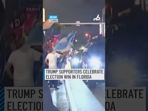 Trump supporters celebrate election win in Florida