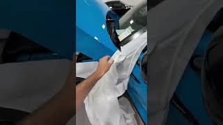 Unwrapping the 2022 #AstonMartin DBX in Elwood Blue 🥵 #unwrapping #asmr #shorts