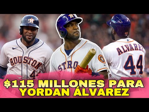 YORDAN ALVAREZ FIRMA POR 115 MILLONES EXTENSIÓN CON LOS ASTROS DE HOUSTON, MLB BASEBALL SPORTS