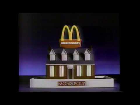 1987 McDonald's Monopoly "Coming soon" TV Commercial