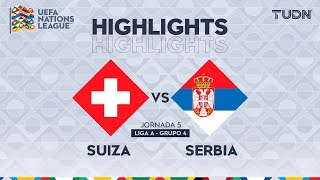 HIGHLIGHTS - Suiza vs Serbia | UEFA Nations League 2024 | TUDN