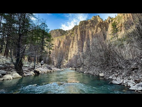 MOST BEAUTIFUL PLACE IN NEW MEXICO? WINTER Backpacking the Gila Wilderness RAIN, SNOW & HIGH WATER!