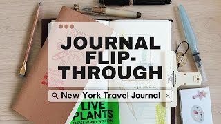 Journal Flip-Through | New York Travel Journal