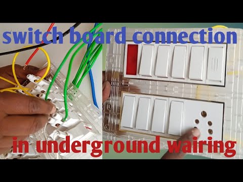 how to 12 waye switch board connection in underground wairing/स्विच बोर्ड का कनेक्शन कैसे करें