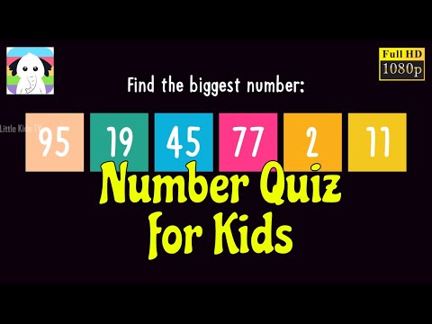 English Words Vocabulary & Numbers Quiz for Kids