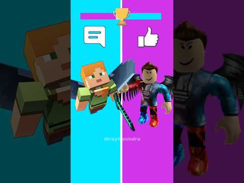 Roblox or Minecraft challenge #Shorts #trending #viral